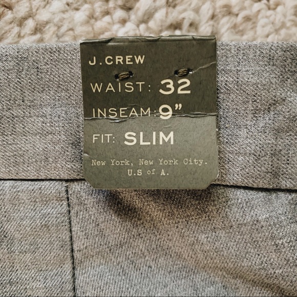 NWT J.Crew Slim Dress Shorts 32 Slim Gray - Picture 4 of 5